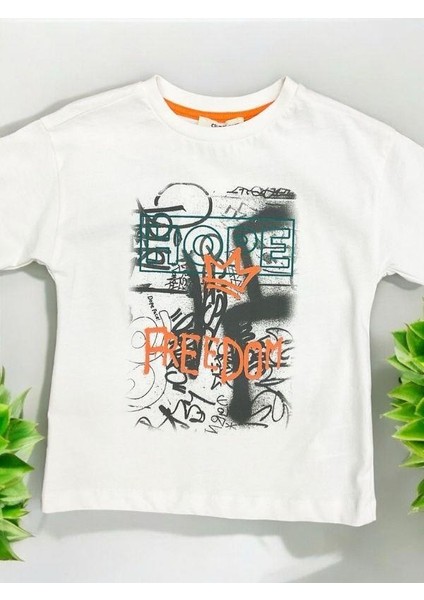 Erkek Çocuk Hope Baskılı Pamuklu Şortlu Takım modelleri