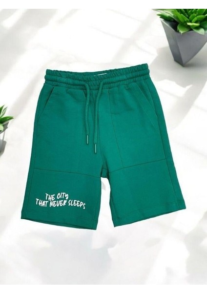 Erkek Çocuk Hope Baskılı Pamuklu Şortlu Takım fırsatları