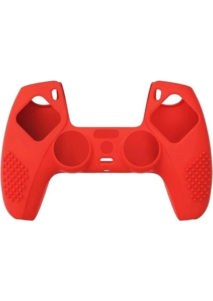 Ps4 Controller Joystick Oyun Kolu Gamepad Uyumlu - Silikon Koruyucu cover Kırmızı