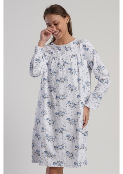 Pamuklu Kadın Uzun Kol Ikı Iplık Gecelik , 161709 fırsatları