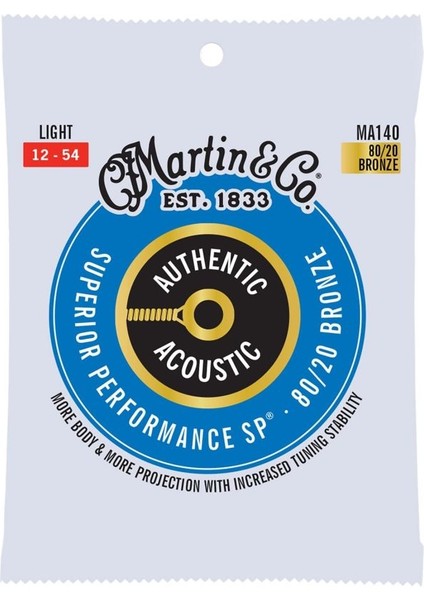 Martin Ca MA140 Sp 80/20 Bronze Akustik Gitar Teli