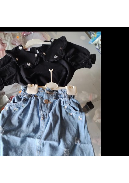 Kız Çocuk T-Shirt Kot Etek Takim fiyatları
