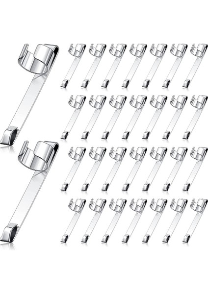 Metal Kalem Klipsleri Kalem Cebi Klipsleri Üzerinde Kaydırmalı, Kalem Tutucu Klipsi Metal Asılabilir Taşınabilir Kalem Klipleri, 60 Adet (Yurt Dışından)