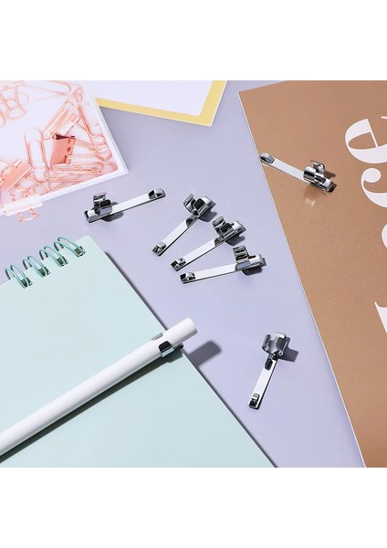 Metal Kalem Klipsleri Kalem Cebi Klipsleri Üzerinde Kaydırmalı, Kalem Tutucu Klipsi Metal Asılabilir Taşınabilir Kalem Klipleri, 60 Adet (Yurt Dışından) indirimleri
