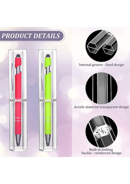 10 Adet Akrilik Kalem Kutuları Şeffaf Tükenmez Kalem Kutusu Kalem Hediye Kutusu Kalem Saklama Kabı Altıgen Tek Okul Ofis Için (Yurt Dışından) fırsatları