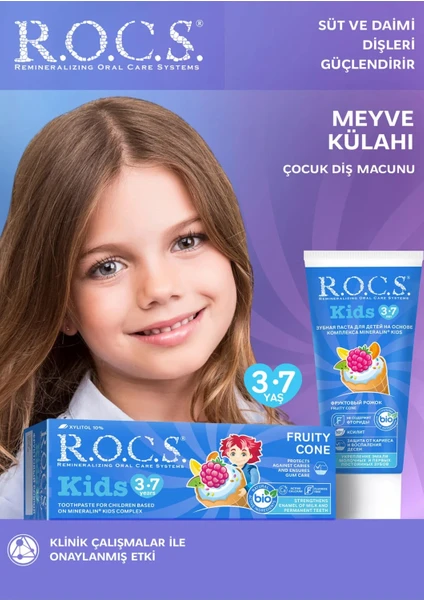 Kids Floridsiz Meyve Külahı Diş Macunu (3-7 Yaş) 45 GR