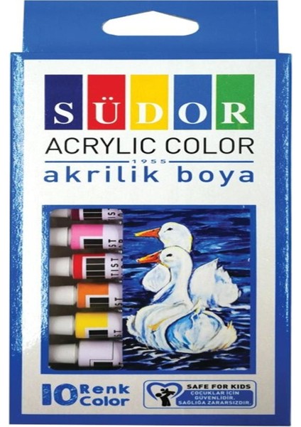 10 Lu Akrilik Tüp Boya 9ml SD192