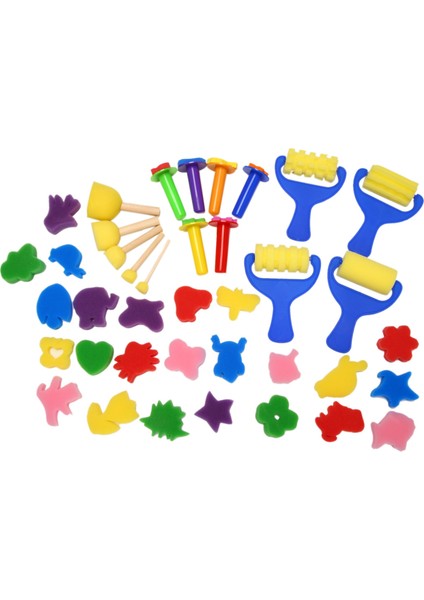 Erken Öğrenme Mini Çiçek Sünger Boyama Fırçaları Craft Fırçalar Çocuklar Için Set Fba Tarafından Nakliye (Yurt Dışından)