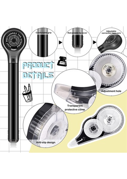 12 Adet Düzeltme Bandı Kalem Bant Düzeltici Beyaz Dışarı Düzeltme Bandı Ofis Malzemeleri Okul Için Hata Düzeltme Araçları (Yurt Dışından) fırsatları