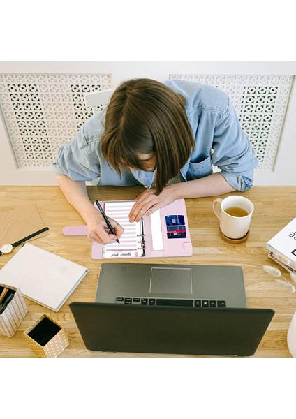 Bütçe Bağlayıcı A6 Telli Defter, Nakit Doldurma Için Temizle Nakit Zarf ile Para Organizatör Etiket Çıkartmaları ile A (Yurt Dışından) modelleri