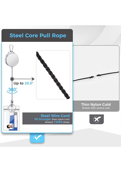 2 Paket 29.5 Inç Rozet Makaraları Geri Çekilebilir Rozet Tutucular Hemşire Rozeti Makarası Kımlık Rozeti Sahipleri Geri Çekilebilir Kımlık Sahipleri (Yurt Dışından) fiyatları