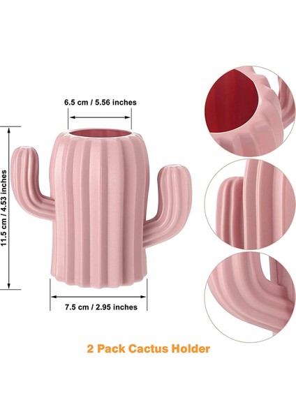 2 Adet Kaktüs Kalem Tutucu Masa Için Sevimli, Kalem Tutucu Masa Için, Kalem Organizatör Saklama Kapları Ofis Dekor, Pembe (Yurt Dışından) fırsatları