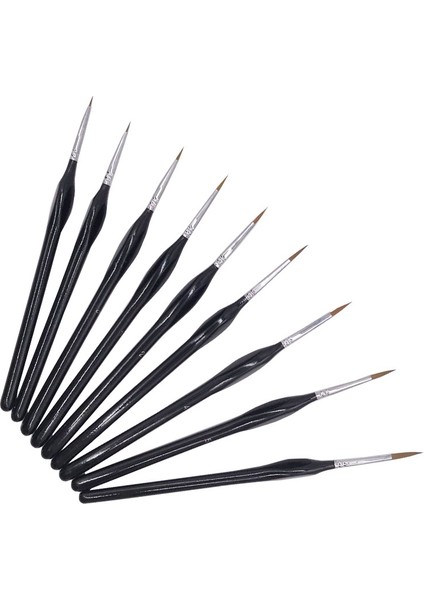 Detay Boya Fırçaları Seti 9 Adet Minyatür Fırçalar, Akrilik Boyaya Uygun, Yağlıboya, Suluboya, Sayılarla Boya (Yurt Dışından) modelleri