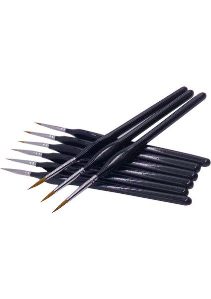 Detay Boya Fırçaları Seti 9 Adet Minyatür Fırçalar, Akrilik Boyaya Uygun, Yağlıboya, Suluboya, Sayılarla Boya (Yurt Dışından) indirimleri