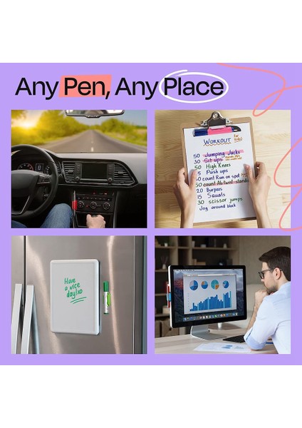 Masa ve Diğer Yüzeyler Için 10'lu Yapışkanlı Silikon Kalemlik Seti, 10 Ekstra Macun Pedli Siyah (Yurt Dışından) indirimleri