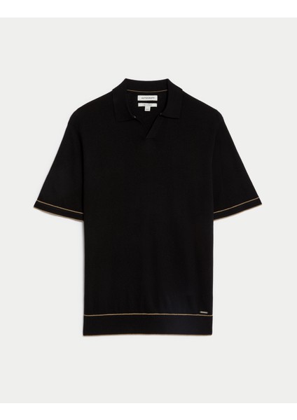 Marks & Spencer Kısa Kollu Ipek Polo Yaka T-Shirt