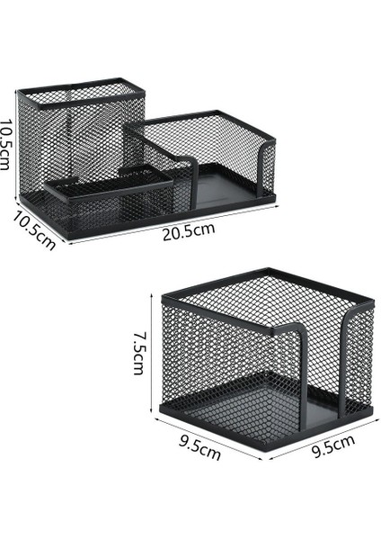 3 Paket Örgü Masa Düzenleyici, Metal Örgü Yapışkan Notlar Tutucu Kalem Tutucu Kart Kutusu Memo Dağıtıcı Ofis Malzemeleri Caddy (Yurt Dışından) modelleri