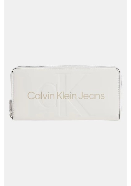 Calvin Klein Calvin Klein kadın Oymalı Mono Fermuarlı Cüzdan