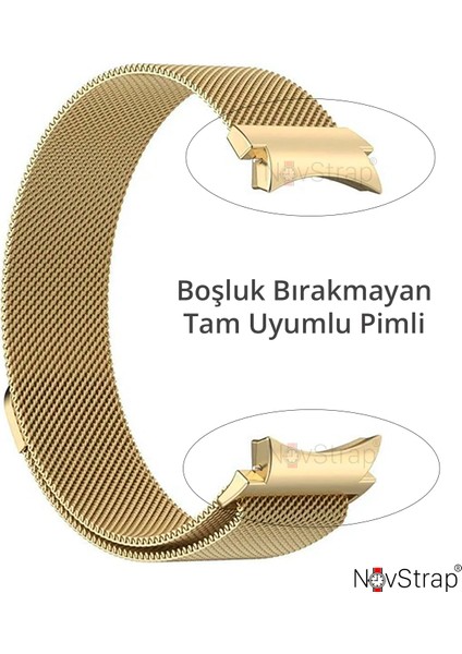 Samsung Galaxy Watch 7 Fe 6 5 4 40-42-43-44-45-46-47 mm ile Uyumlu Kordon Tam Uyumlu Pimli Metal Hasır Çelik Kayış modelleri