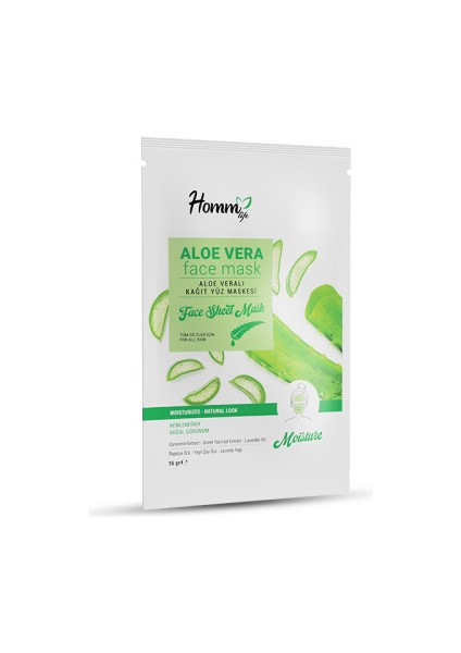 Aloe Vera Kağıt Yüz Maskesi