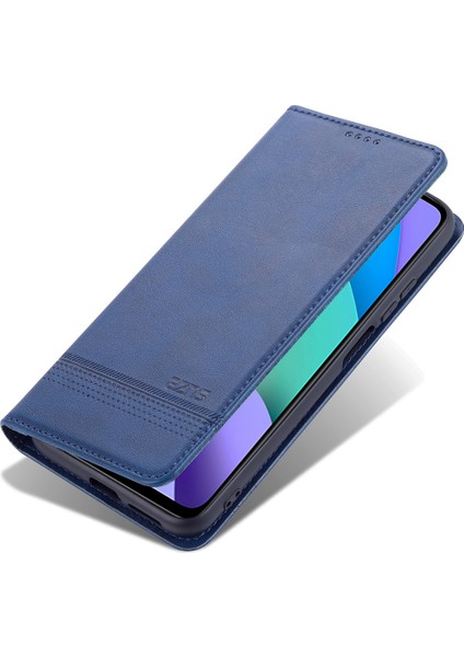 Xiaomi Redmi Note 11 Pro/note 11 Pro+ Için Vintage Deri Cüzdan Standı Telefon Kılıfı - Mavi (Yurt Dışından)