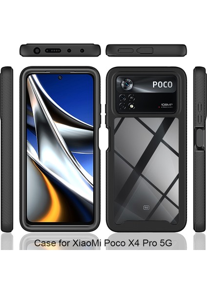 Xiaomi Poco X4 Pro 5g Için Hibrit Bumper Tam Koruma Telefon Kılıfı - Siyah (Yurt Dışından) fiyatları