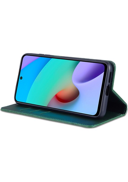 Xiaomi Redmi Note 11 Pro/note 11 Pro+ Için Vintage Deri Cüzdan Standı Telefon Kılıfı - Yeşil (Yurt Dışından)