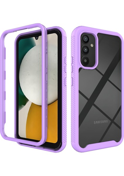 Samsung Galaxy A34 5g Için Hibrit Bumper Tam Koruma Telefon Kılıfı - Mor (Yurt Dışından)