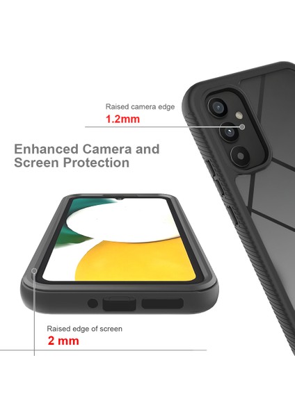 Samsung Galaxy A34 5g Için Hibrit Bumper Tam Koruma Telefon Kılıfı - Mor (Yurt Dışından)