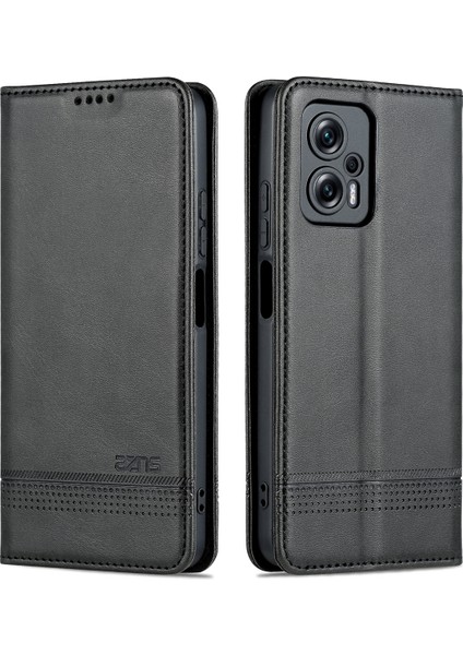 Xiaomi Poco X4 Gt Için Vintage Deri Cüzdan Standı Telefon Kılıfı - Siyah (Yurt Dışından) fiyatları