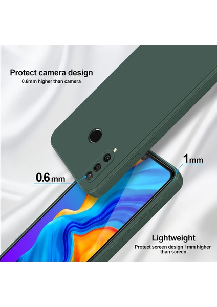 Huawei P30 Lite Için Ince Yumuşak Likit Silikon Tampon Telefon Kılıfı - Gece Yeşili (Yurt Dışından) modelleri