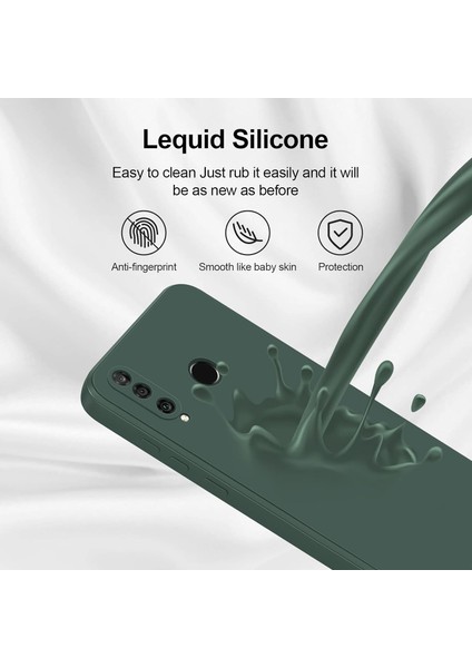 Huawei P30 Lite Için Ince Yumuşak Likit Silikon Tampon Telefon Kılıfı - Gece Yeşili (Yurt Dışından) fırsatları