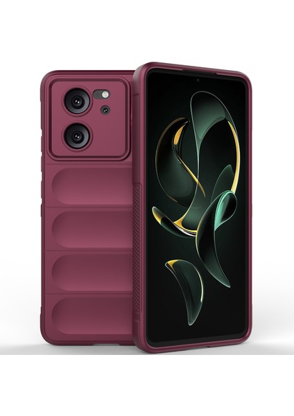 Xiaomi 13T / 13T Pro / Redmi K60 Ultra Için Yumuşak Tpu Kaymaz Telefon Kılıfı - Koyu Kırmızı (Yurt Dışından) fiyatları