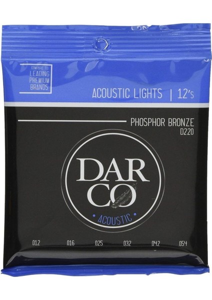 Darco D220 Phosphor Bronze Akustik Akustik Gitar Teli
