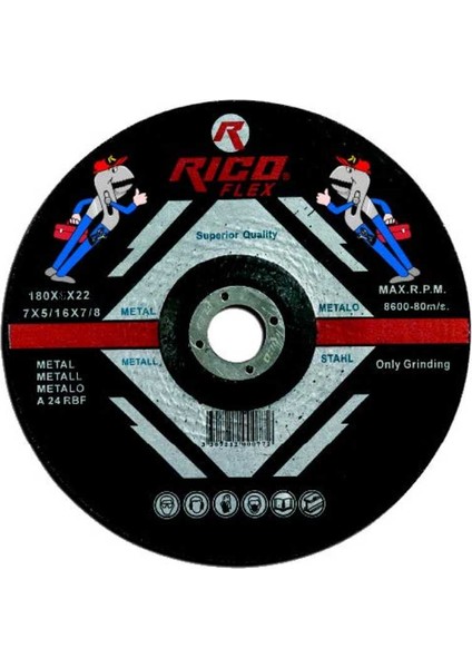 180*3*22,23 Metal Kesici Taş 10'lu