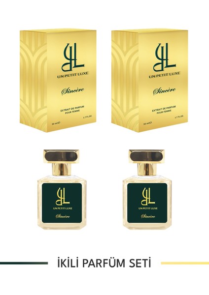 Sincere Extrait De Parfum 50 ml Exclusive Kadın Parfüm Seti (2'li)