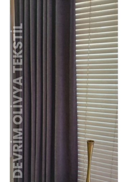 Lüks Düz Dikim Antrasit Ada Fon Perde En x Yükseklik modelleri