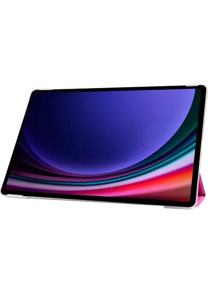 Samsung Galaxy Tab A9 Plus Yatay Standlı Güçlü Mıknatıslı Uyku Modlu Hardback Smart Kılıf SM-X210