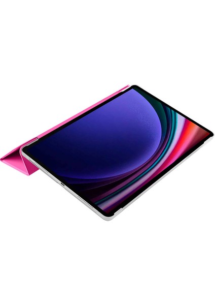 Samsung Galaxy Tab A9 Plus Yatay Standlı Güçlü Mıknatıslı Uyku Modlu Hardback Smart Kılıf SM-X210