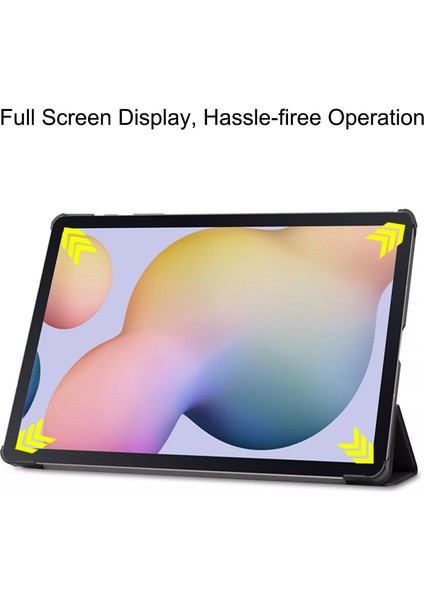 Samsung Galaxy Tab S7 Fe Yatay Standlı Güçlü Mıknatıslı Uyku Modlu Hardback Smart Kılıf SM-T730