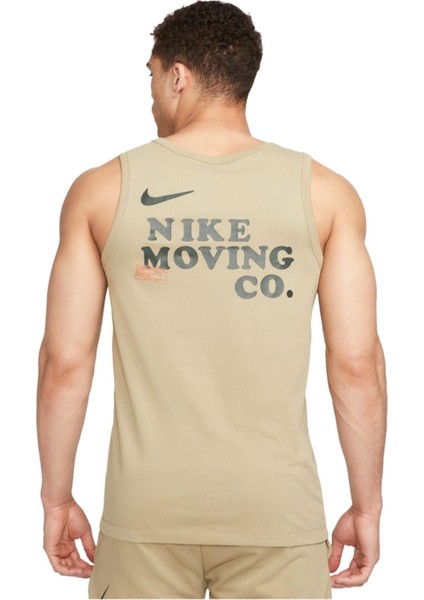 Dri Fit Moving Co Mens Tank Erkek Spor Atlet Haki