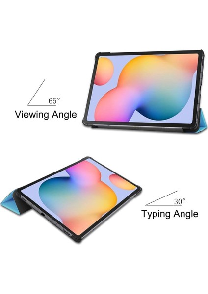 Samsung Galaxy Tab S9 Plus Yatay Standlı Güçlü Mıknatıslı Uyku Modlu Hardback Smart Kılıf SM-X810 modelleri