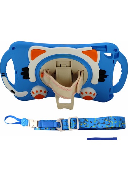 iPad 9.7 İnç Şık Renkli Taşınabilir Çocuk Askılı Kılıf modelleri