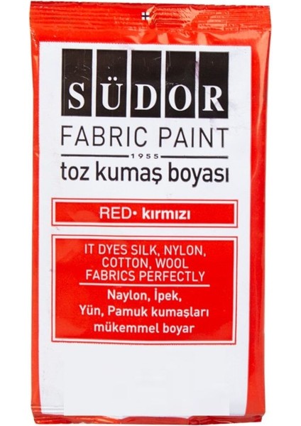 Toz Kumaş Boyası 12GR Kırmızı 12LI