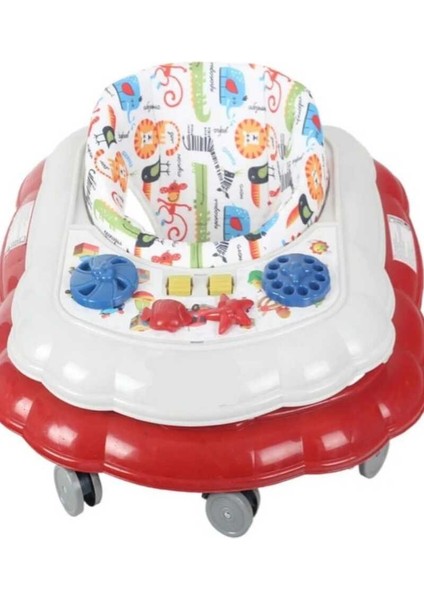 Babydoor Ilk Adım Oyuncaklı ve Kademeli 8 Tekerlekli Örümcek Bebek Yürüteci