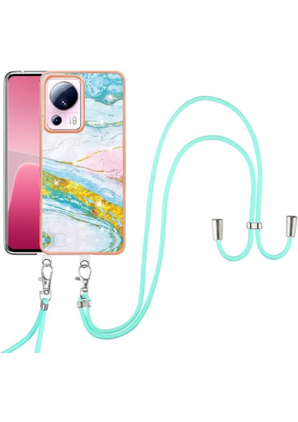 Xiaomi 13 Lite 5g Tampon Mermer Anti-Scratch Yumuşak Crossbody Kayış (Yurt Dışından)