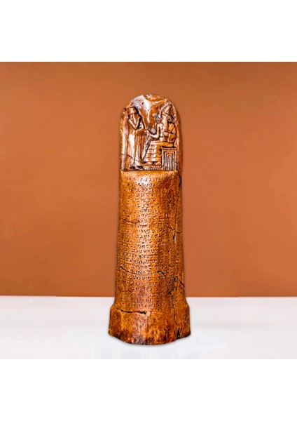 Hammurabi Kanunları Tableti - Antik Mezopotamya Hukuk Anıtı, Antik Ev Dekorasyonu 26 cm