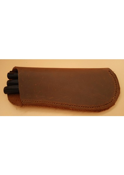 Crazy Hors Hakiki Deri El Emeği Özel Kalemleriniz Için Kalem Kutu 17,5 cm 7 cm (3-4 Kalem Için ) Nn5 modelleri