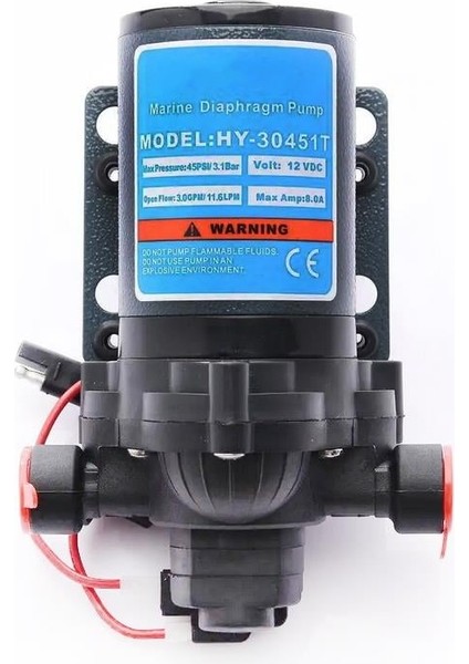 Hidrofor Su Pompası 11.3 Lt/Dk 45Psi - 12v