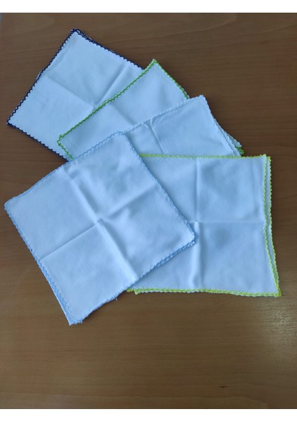 Ağız Mendili Erkek Bebek 10'lu Pamuklu Yumuşak Kumaş 20*20 cm